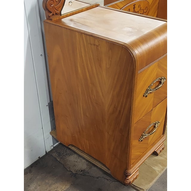 1930s Vintage Art Deco Waterfall Vanity Chairish