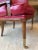 Raspberry Red Soane Britain Custom Made One of a Kind Leather Chair For Sale - Image 8 of 12