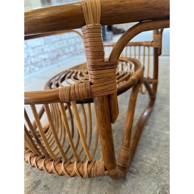 Vintage Bamboo Coffee Table For Sale - Image 15 of 18
