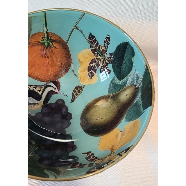 Traditional Decoupage Bowl For Sale - Image 3 of 8