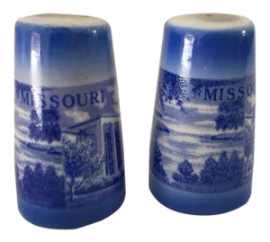 Mid-Century Missouri Souvenir Salt & Pepper Shakers - A Pair