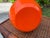 Vintage Atomic Orange Art Pottery Vase by Cherokee Pottery, 1983 For Sale - Image 11 of 11
