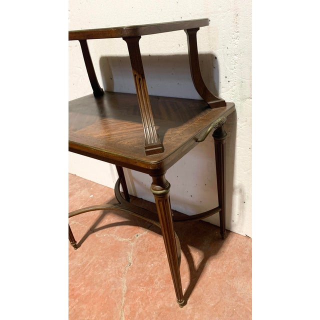 Louis XVI Style Serving Table in Mahogany, 1800s For Sale - Image 3 of 10