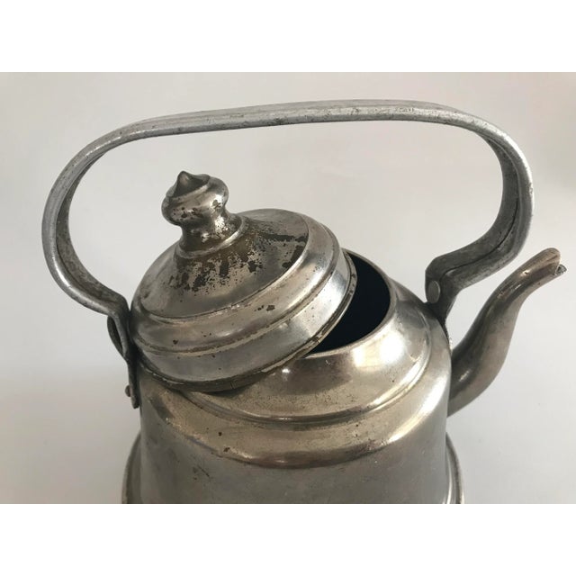 Traditional Antique Turkish Copper Tea Kettle For Sale - Image 3 of 11