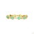 2.89 Carat Round Brilliant Cut Diamond Emerald Gold Bracelet For Sale - Image 4 of 9