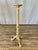 Wood 1980s Vintage Blond Painted Spiral Carved Wood Tall Plant Stand For Sale - Image 7 of 7