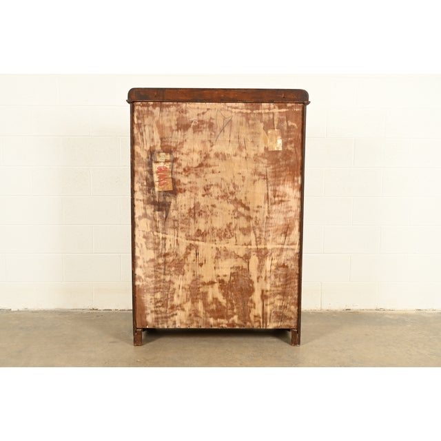 Antique Mission Oak Arts & Crafts Glass Front Bookcase Cabinet by Larkin Co., Circa 1910 For Sale - Image 13 of 15