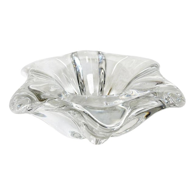 Crystal Ashtray from Val Saint Lambert, France, 1970s For Sale