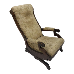 Victorian Eastlake Platform Rocking Chair, Late 19th Century