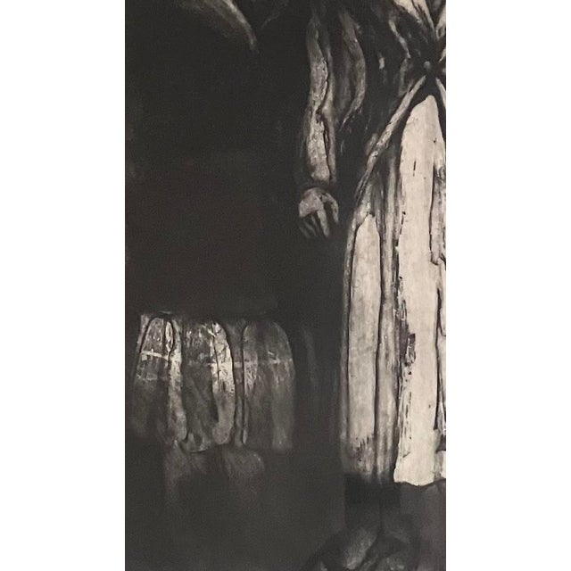 1950s Paris Les Juene Filles/the Young Women, French Black & White Lithograph by Robert Bertrand, Framed. For Sale - Image 4 of 10
