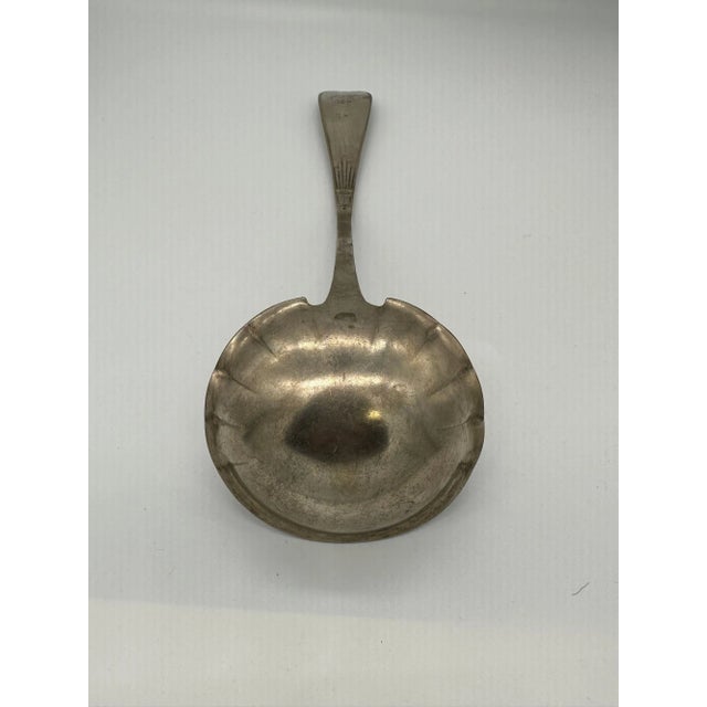 1889 Towle Mfg. Co Shell II Pattern Large Soup Ladle Mono Grammed "Fox" For Sale - Image 10 of 10