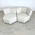 Dimensions: H 28” x W 35.5” x SD 26.5” x SH 16" Vintage Italian modular sofa consist of 2 pc, newly upholstered in off-...
