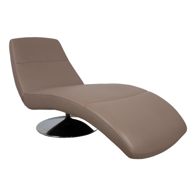 Brown Leather Silence Lounger from Ewald Schillig For Sale