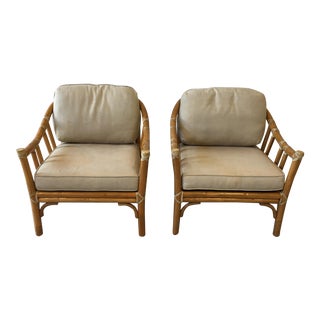 Vintage McGuire Bamboo Chairs - a Pair For Sale