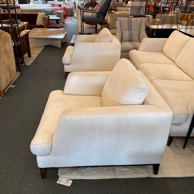 Textile Scandinavian Designs Mid Century Style Lounge Chairs, Pair For Sale - Image 7 of 12