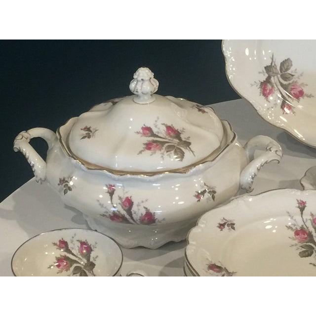 Rosenthal Continental Pompadour Moss Rose China Selb Germany 51 Piece