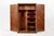 1940s Antique French Art Deco Mahogany Wardrobe Armoire Cabinet, 1940s For Sale - Image 5 of 17