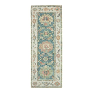 Turkish Oushak Runner Rug 2'3" x 5'9" #17297 For Sale