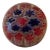Vintage Millefiori Red and Blue Murano Blown Glass Paperweight For Sale
