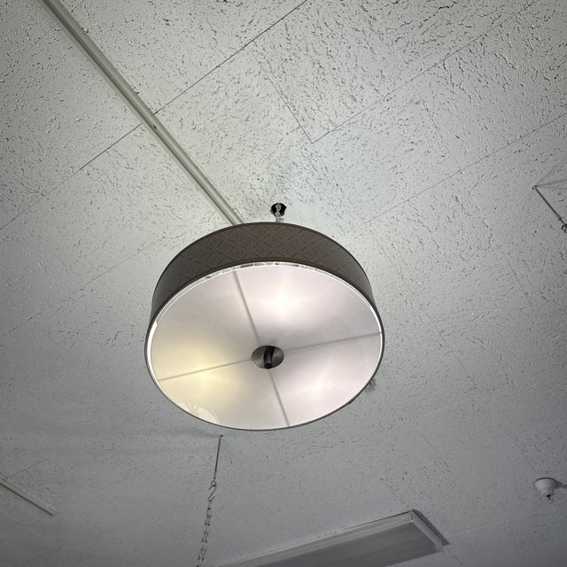 Moroccan Diamond Giclee Semi Flush-Mount For Sale - Image 11 of 12