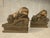 English Vintage Set of Lion Bookends, Objects D' Art, by Andrea Sadek For Sale - Image 3 of 8