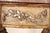 Antique White Antique Louis XVI Style Silver Leaf and Painted Marble Top Console Table For Sale - Image 8 of 11