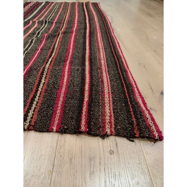 An exceptional, investment-grade late 19th-century antique Caucasian Azerbaijan Shadda flatweave textile. This collector-...