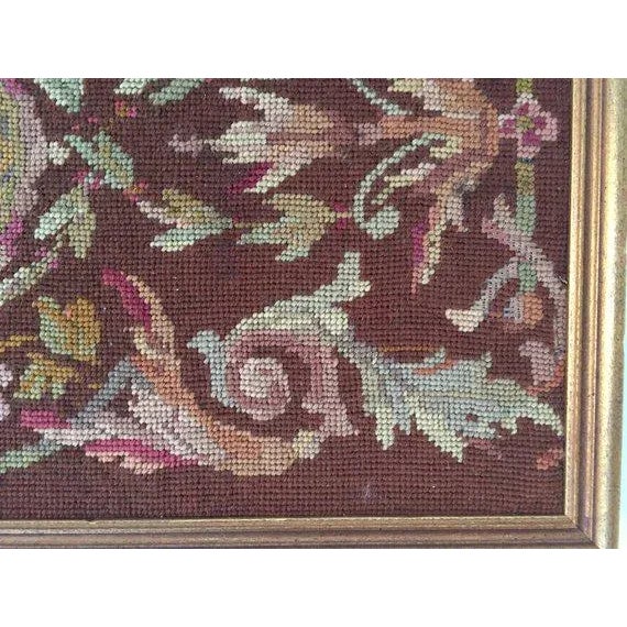 Vintage French Style Needlepoint 32"l X 14" W For Sale - Image 4 of 5