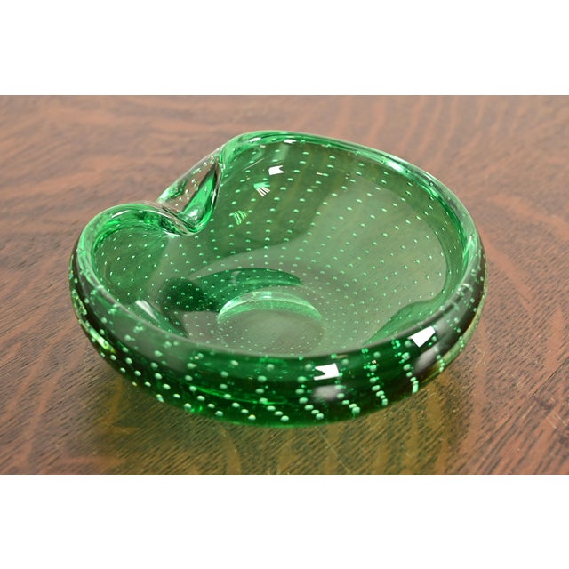 Archimede Seguso Style Italian Murano Glass Ashtray or Catchall For Sale - Image 10 of 10