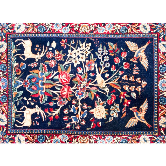 Early 20th Century Persian Kashan Rug For Sale In Chicago - Image 6 of 14