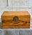 Antique Chinese Brown Elm Wood and Brass Rectangular Chest Trunk Box For Sale - Image 12 of 12
