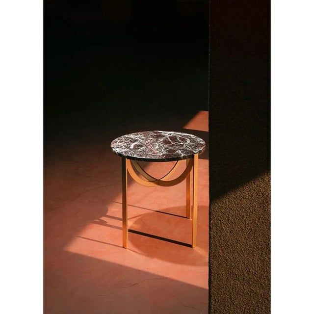 Astra coffee table by patrick norguet materials: marble, metal structure dimensions: ø51.4 x h 49.8 cm the astra family of...