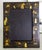 Pair of Vintage Hand Painted Black Lacquered Chinoisere Picture Frames For Sale - Image 12 of 13