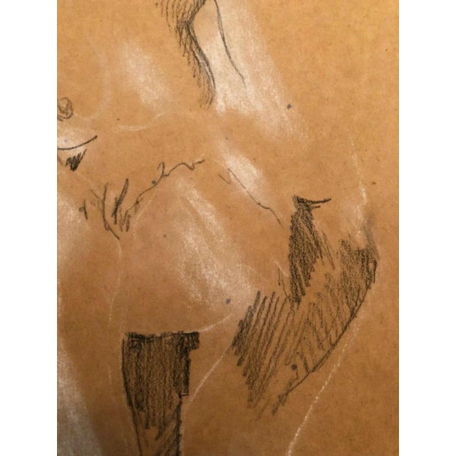 Vintage Figural Study Drawing For Sale In New York - Image 6 of 10
