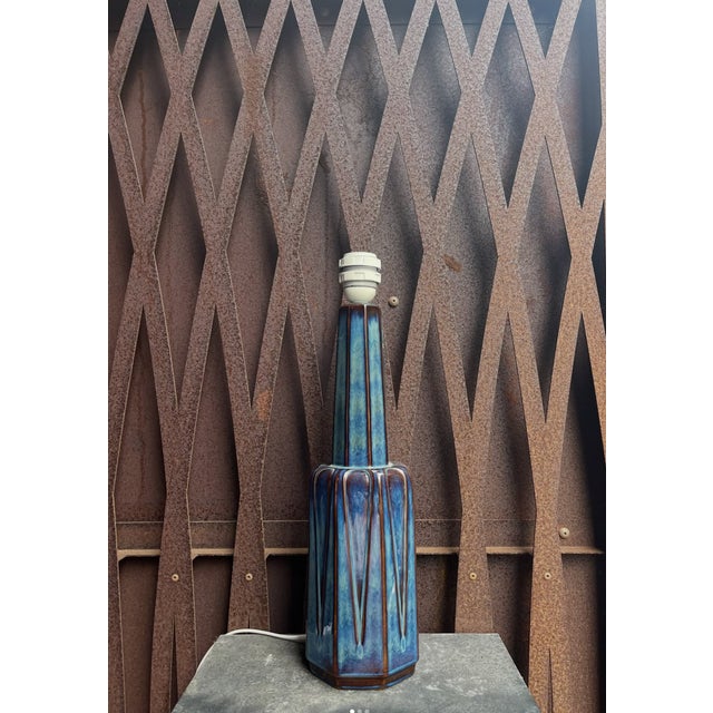 Mid-Century Modern Stoneware Lamp by Einar Johansen for Søholm, Denmark, 1960s For Sale - Image 3 of 7