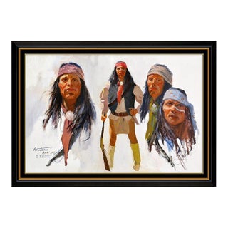 Early 20th Century Apache Studies, Carl Hantman For Sale