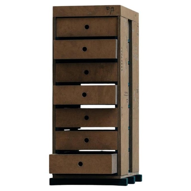 Matek Archive Cabinet in Recycled Composite by Project Materia For Sale - Image 9 of 9
