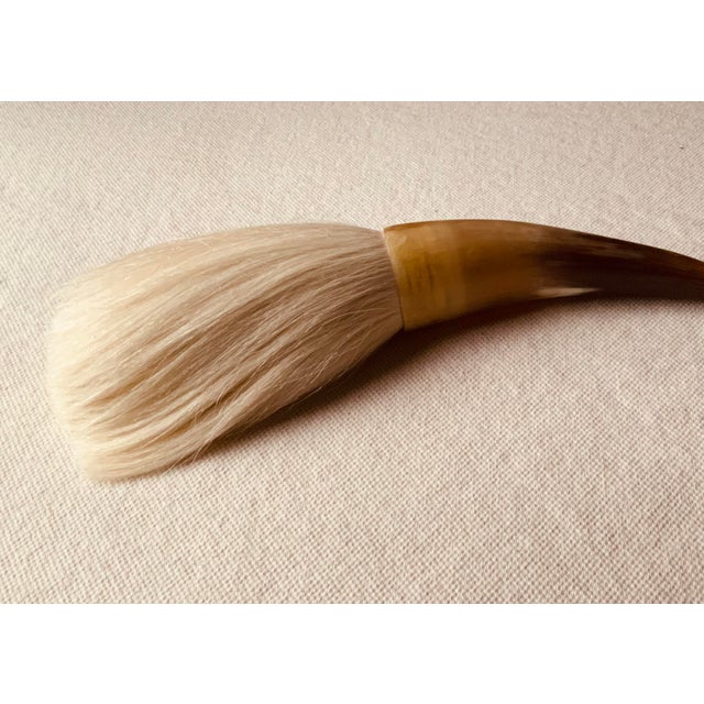 Vintage 1950s Chinese Horn Calligraphy Brush For Sale - Image 6 of 15