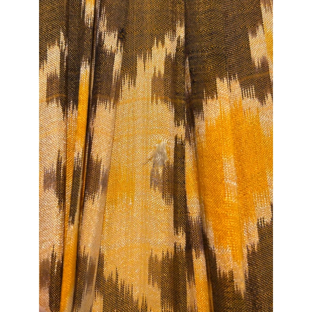 Early 20th Century Early 20th Century Pleated Ikat Lampshade For Sale - Image 5 of 9