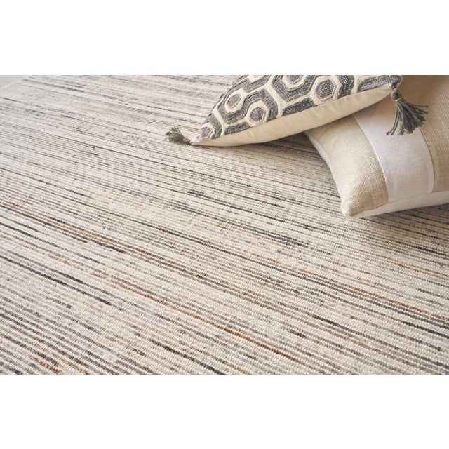 2020s Exquisite Rugs Carmen Handmade PET Yarn Ivory/Gray Rug-6'X9' For Sale - Image 5 of 7