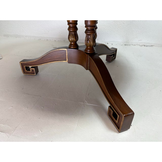 This is a late 20th century vintage Hollywood Regency style side table or coffee table. This table has a beautiful...