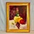 Wood 1969 Vintage Boho Chic Original Still Life Oil Painting, Artist Signed, Framed For Sale - Image 7 of 10
