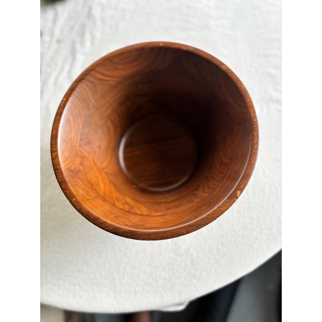 Brown Burl Walnut Bowl For Sale - Image 8 of 15
