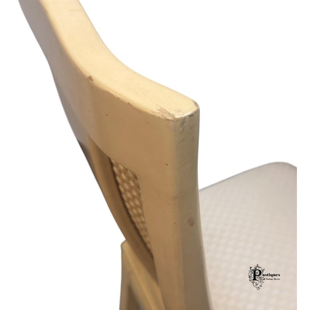 Vintage Bernhardt Shibui Collection Chinoiserie Style Ivory Dining Chairs - Set of 6 For Sale - Image 10 of 11