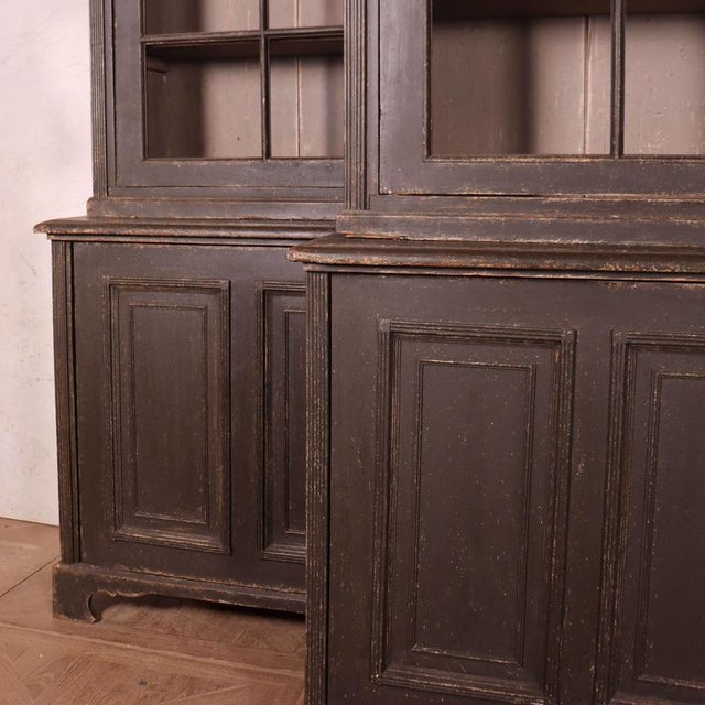 English Glazed Dressers, Set of 2 For Sale - Image 3 of 11