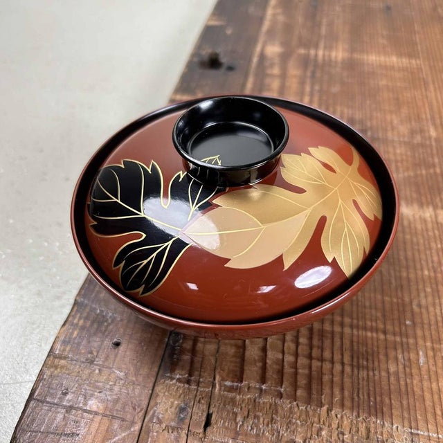 Wajima-Nuri Owan Serving Bowls, Japan, 1970s, Set of 10 For Sale - Image 9 of 18