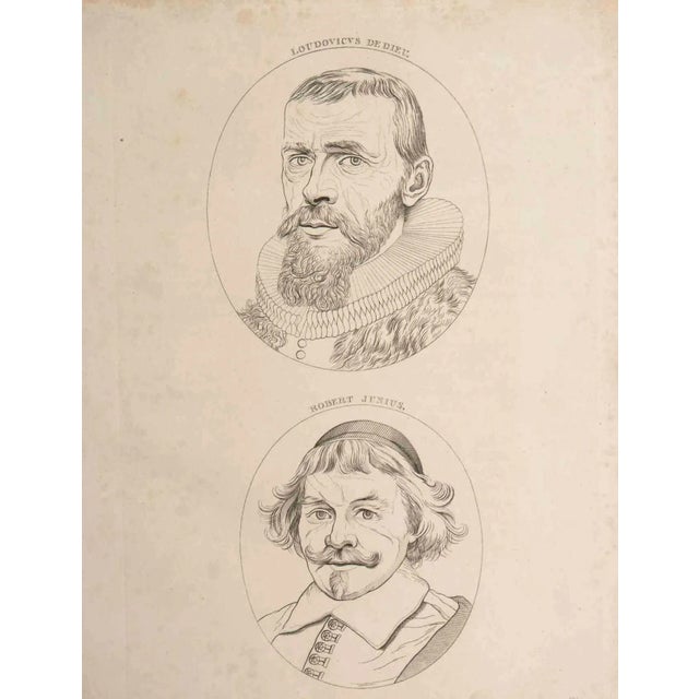 Portraits is an original etching artwork realized by Thomas Holloway for Johann Caspar Lavater's "Essays on Physiognomy,...