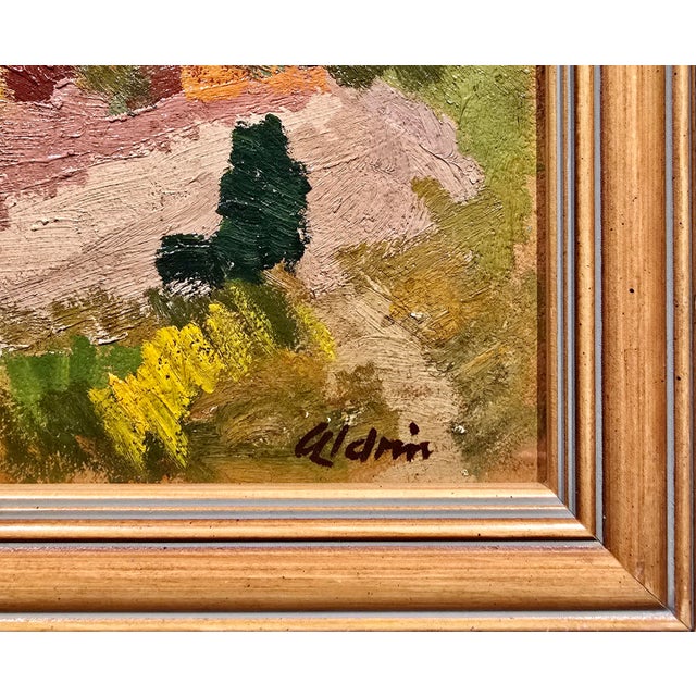 Textile Anders Aldrin -Autumn in a California Landscape - Oil Painting For Sale - Image 7 of 10