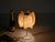 Beige Tulip Cocoon Table Lamp with Brass Base attributed to Castiglioni for Hille, Italy, 1960s For Sale - Image 4 of 13