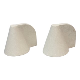 Mariza Galani Esoteric Granular Stoneware Sconces, Pair For Sale